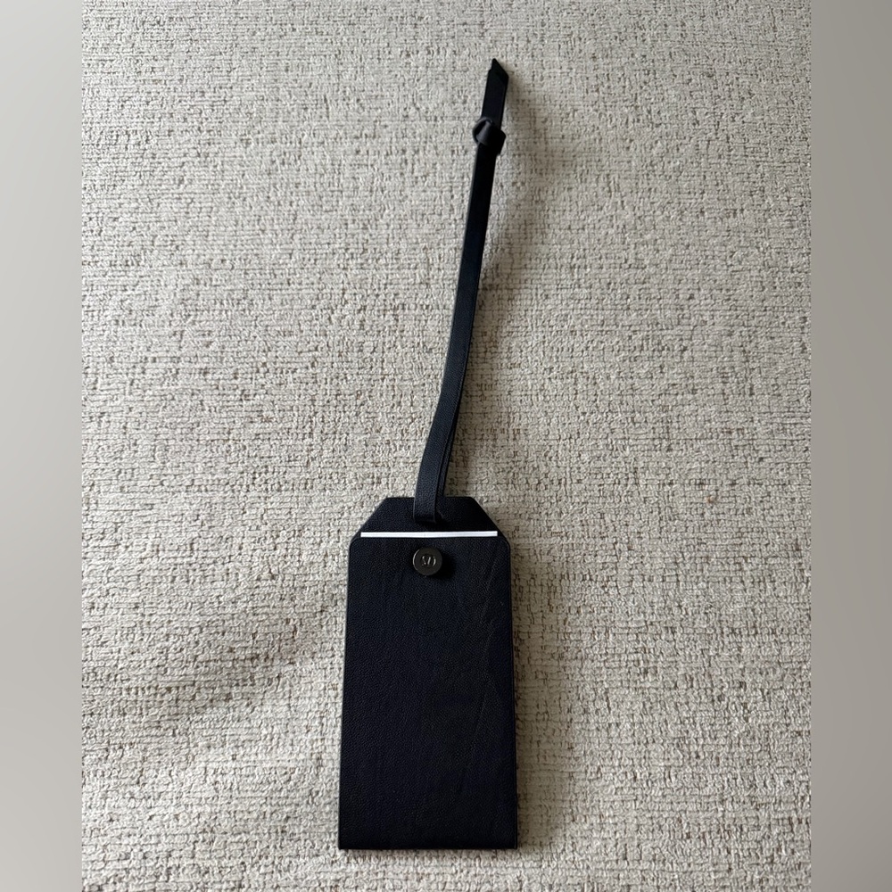 Lululemon Black Luggage Tag